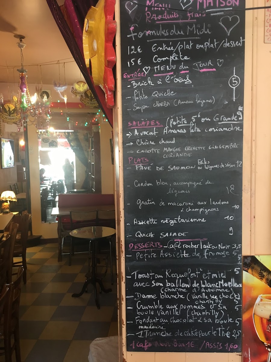 Menu Bistrot Littéraire Les Cascades-2